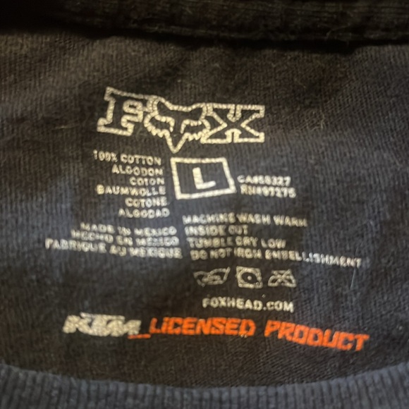 FOX RACING & KTM “racing technologies” collaboration shirt size Large - Picture 5 of 7